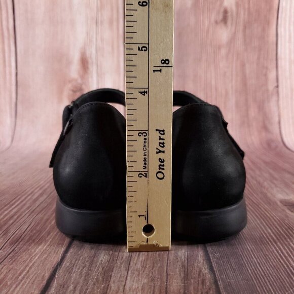 Mephisto Womens Size 10 Jenyfer Nubuck Mary Jane Shoes Black Suede Air-Jet - Picture 13 of 15